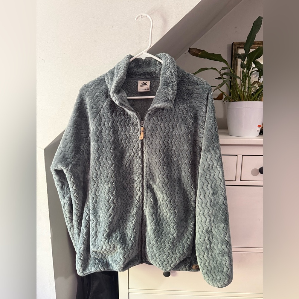 ZeroXposur Green Fleece Zip-Up Jacket